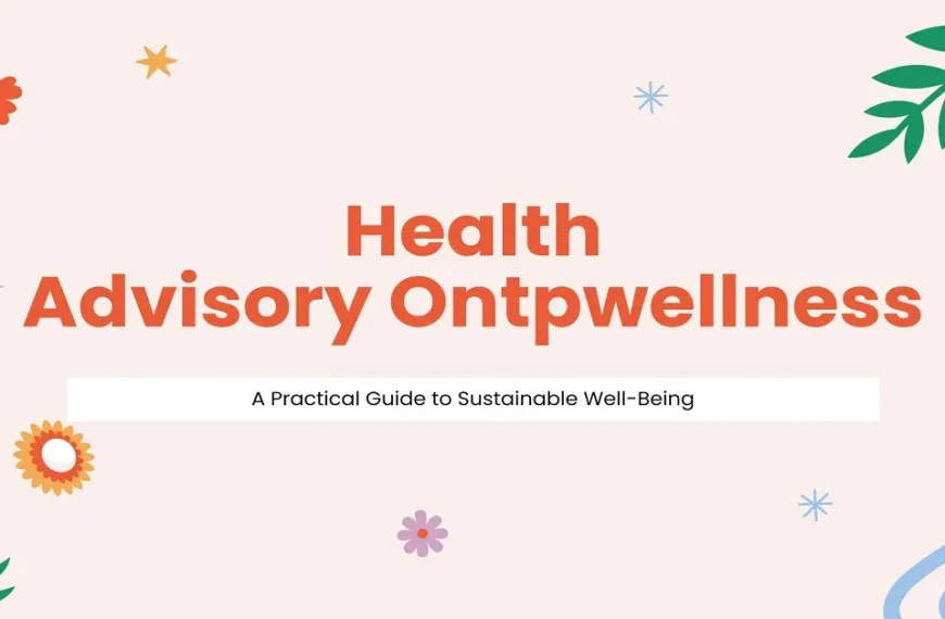 health advisory ontpwellness